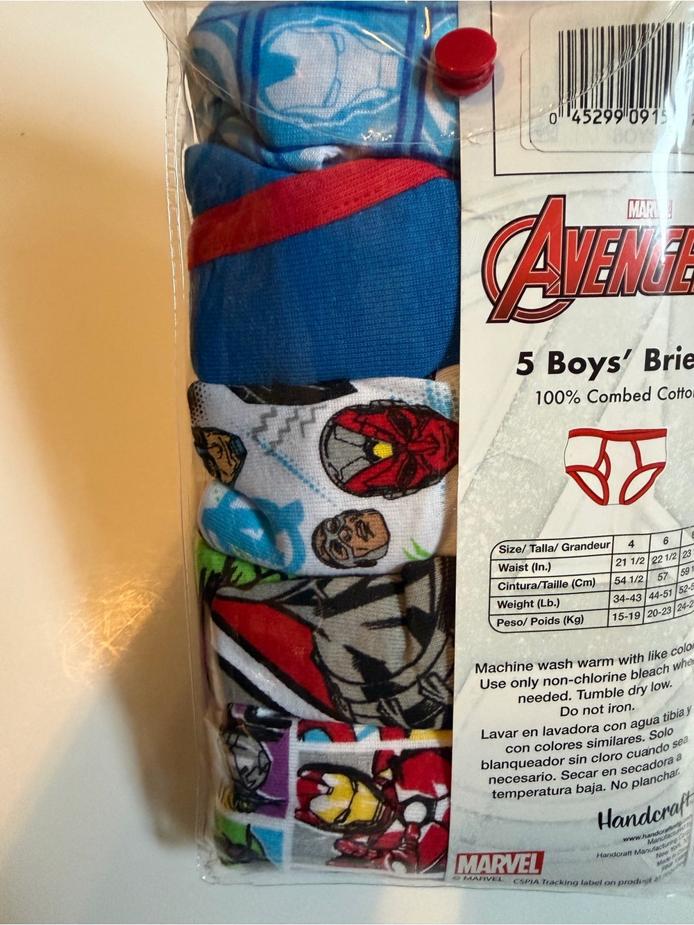 3/$15 | NIB Marvel Avengers Boys Underwear Pack - Multi Color size 8 Briefs - Picture 5 of 6